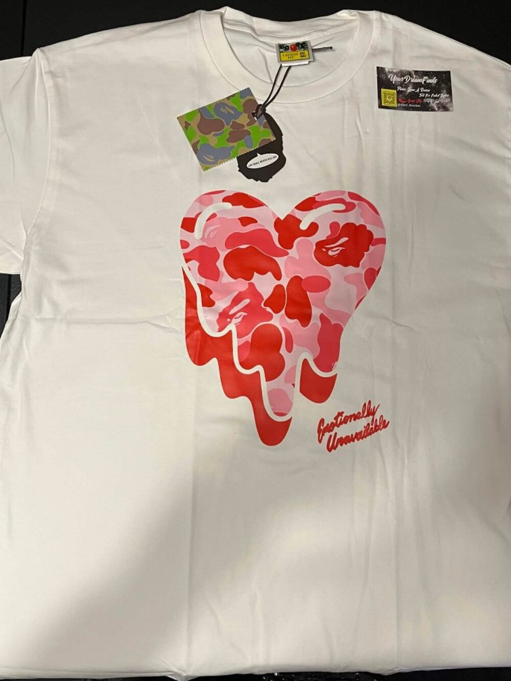 BAPE x Emotionally Unavailable ABC Camo T-Shirt